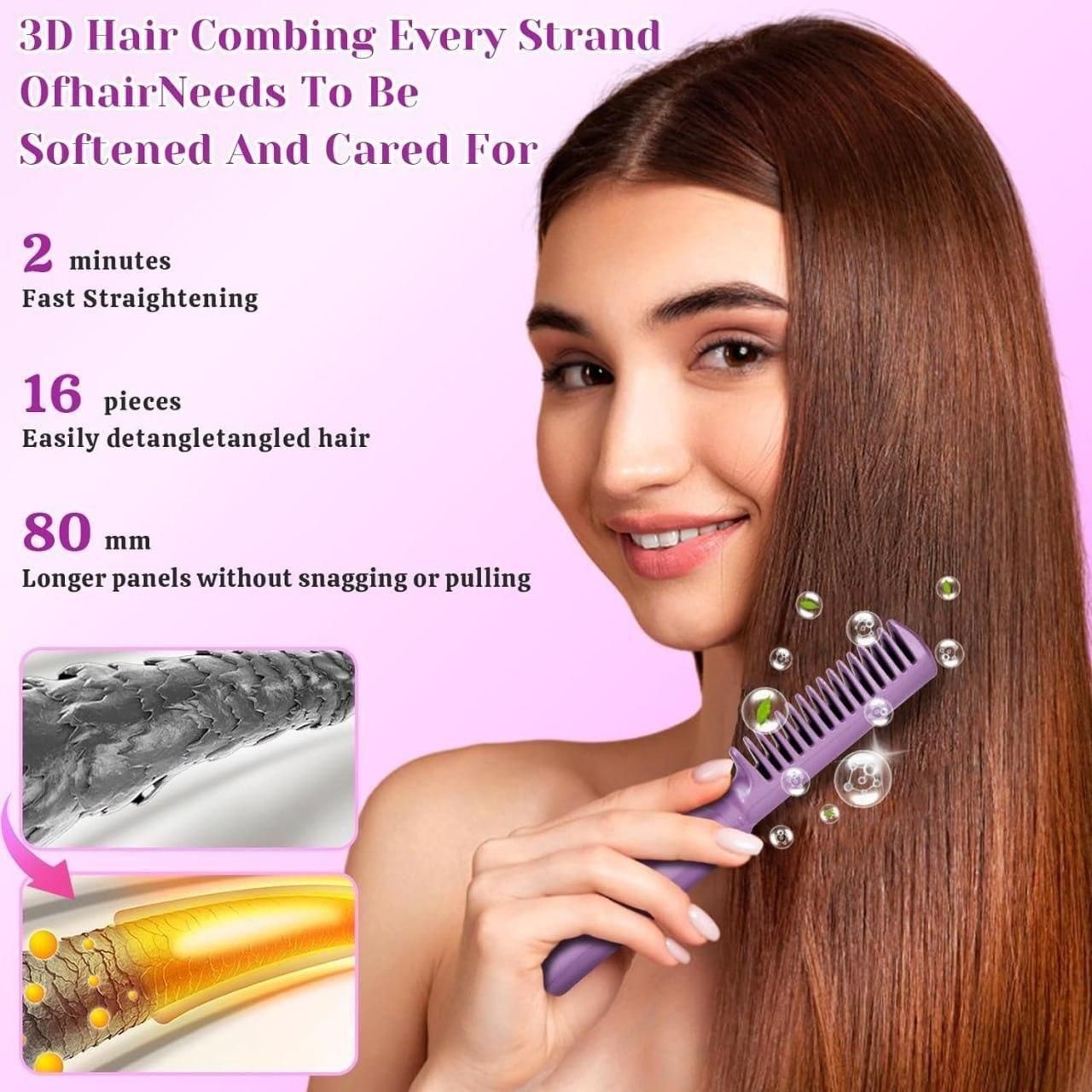 Portable Mini Hair Straightener Cordless Rechargeable